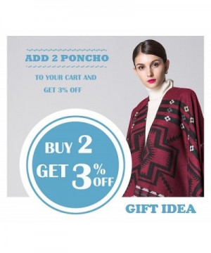 Pashmina Crochet Poncho Kimono H Blue