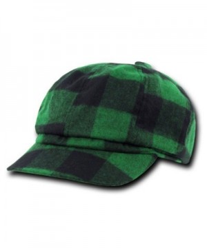 DECKY Plaid Newsboy Hats - Green - CN11B52EFXR