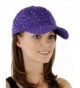 Glitzy Game Sequin Trim Baseball Cap for Ladies - Purple - CU11U4DHFXZ