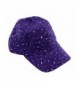 Glitzy Sequin Baseball Ladies Purple in Women's Baseball Caps