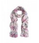 Elegant Roses Print Floral Scarf -Different Colors Available - Lilac - C611IYUZ947