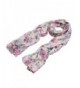 Elegant Roses Print Floral Scarf