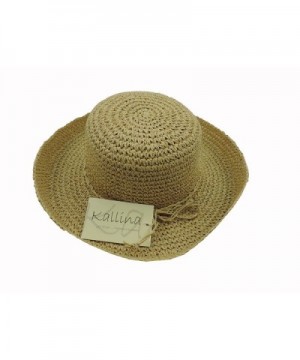 Womens Beige Crocheted Kettle Hat