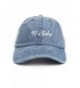 90's Baby Dad Hat Baseball Cap Unstructured Nineties New - Denim - C217AAK47EE