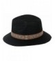 DRY77 Straw Large Fedora Black