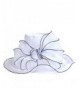 Two tone Church Wedding Bridal Bowknot White