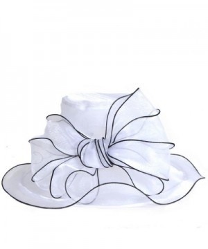 Two tone Church Wedding Bridal Bowknot White