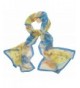 Ayli Women's Mulberry Silk Scarf Long Shawl Wrap Various Style - Flower 7 - CE1282KSX3H