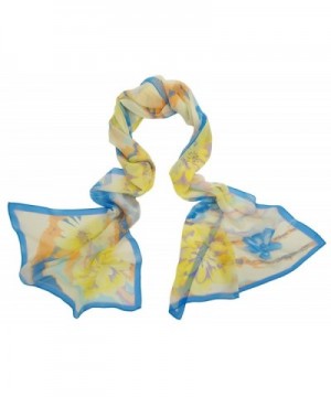 Ayli Womens Flower Mulberry Scarf