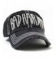 BLACK Grey Stitch "BAD HAIR DAY" Embroidery Vintage Hat - CL184SRMUS7