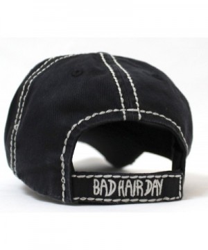 BLACK Grey Stitch Embroidery Vintage in Women's Baseball Caps