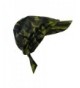 Camouflage Bandana Cap Visor Tie Unisex Army Hat - Green - CI11MJ8IOYR