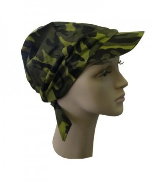 Green Camouflage Bandana Visor Unisex