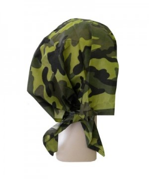 Green Camouflage Bandana Visor Unisex in Women's Sun Hats