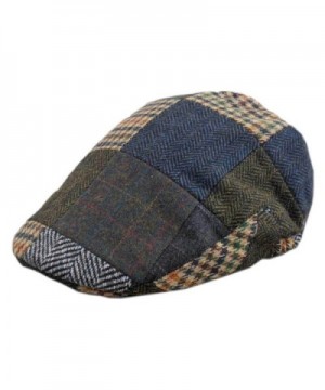 Men's Tweed Patch Cap- Authentic- Made in Ireland- Traditional Style - C311HP6L3TL