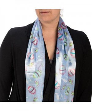 Pastel Easter Scarf Bunnies Flowers