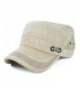 Unisex Stylish Cadet Cap Hat - Khaki - C011W4OB95R