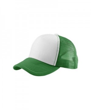 MG Women's Foam Mesh Summer Trucker Cap Hat - White/Kelly Green - C311NY8QC3B
