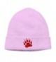 TinaTN Red Claw Unisex Wool Flock Cotton Knit Winter Warm Ski Hat Beanie Cap - Pink - CI188E2YEUA