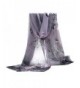 Bluelans Women's Fashion Soft Floral Scarves Pretty Flower Printed Chiffon Scarf Shawl - Grey - CO126PC7DI5