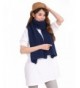 Anboor Luxurious Knitted Navy Blue in Fashion Scarves