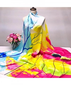 Scarves Binmer TM Printing Silk Satin