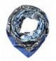corciova Fashionable Neckerchief Head Scarf for Women 35x35 inches - 59 Violet Blue and Black - C612BKDM0WN