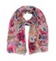 Vibrant Colorful Floral Spring Shawl Wrap - Beige - CR115WOXL9N