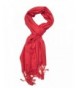 TC Luxurious Pashmina Viscose Cashmere feel Scarf in Beautiful Solid Colors - Crimson Red - CP12EIF1OEZ