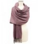 Vera Womens Oversized Mareld Scarf Cashmere Feel Made In Italy - Dark Red - C71883XSDY6