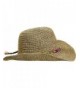 Turtle Fur Straw Beach Cowboy Wired Brim Summer Sun Hat Vermont Collection Sun Style - Tropical - CZ11YXPOMFJ