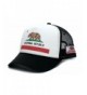 Califirnia Flag Custom California Republic State Flag Cali Unisex-Adult Trucker Hat Multi - Black/White - C012J1O9VAL