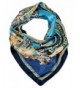 Love Lakeside Women's Satin Large Square Silk Feel 35 x 35 inch Classic Scarf - Teal Blue 2 - C7182ZTYXAA