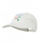 Hawaii Flower Aloha Embroidered Washed Cap - White - C111RNPILTJ