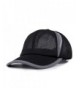 Unisex Women Men Quick Dry Mesh Breathable Baseball Cap Adjustable Snapback Out Door Sports Sun Golf Hats - Black - CB182DH8IM9