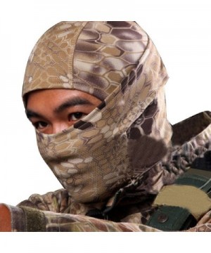 ABC Camouflage Army Cycling Motorcycle Cap Balaclava Hats Full Face Mask (Khaki) - CM11Z0HT1ZP