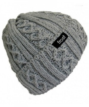 Frost Hats Women Girls Winter Hat Warm Winter Beanie M2013-340 - Gray - CO11E05W461