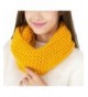 Easy Lifestyles Women's Fashion Autunm Winter Warm Thick Wool Knitted Scarf Collar Shawl (Yellow) - CR127R5X31Z