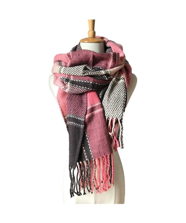 Women's Plaid Blanket Scarf Winter Big Tartan Wrap Shawl - Color 5 - CE183TSX29U