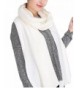 Wander Agio Women's Warm Long Shawl Winter Warm Large Scarf Pure Color - White1 - CK186K0NY4O