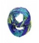 Wrapables Lightweight Voile Infinity Scarf - Green Purple - CW1865377GU