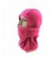 APAS Winter Thermal Outdoor Fleece Balaclava Motorcycle Ski Full Face Windproof Mask Hood Hat Cap - Rose Red - CN1287HXGXR