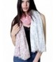 Anika Dali Women's Nora Polka Dot Birds Floral Cotton Scarf (White- Pink- Grey) - CB11DTYQBK9