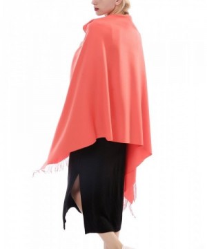 Aolige Cashmere Blanket Tassel Orange in Wraps & Pashminas