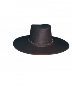 Sharpshooter Joe Kidd Clint Eastwood Bounty Hunter Brown Leather Cowboy Hat - CU11N3BGILF