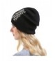 Womens Cashmere Hats Rhinestones Oversized in Women's Skullies & Beanies