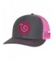 Born of Water Signature Puff Trucker Hat: Scuba Dive | Freediving | Spearfishing - Pink - C312O1QNECV