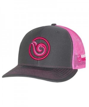 Born of Water Signature Puff Trucker Hat: Scuba Dive | Freediving | Spearfishing - Pink - C312O1QNECV