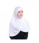 Daxin Bonnet Ninja Neck Cover Muslim Islamic Wrap Scarfs Lightweight Hijab Scarf - White - CE12NQXXIRW