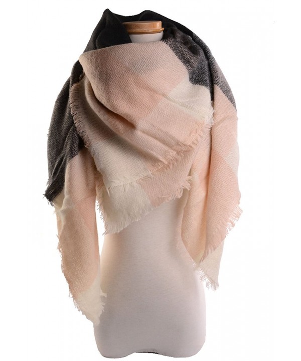 Women's Plaid Tartan Grids Checked Winter Blanket Shawl Wrap - Plaid 5 - CP127CNXSH1